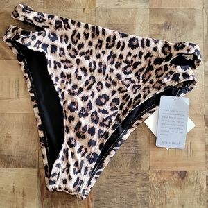 High waisted bikini bottom